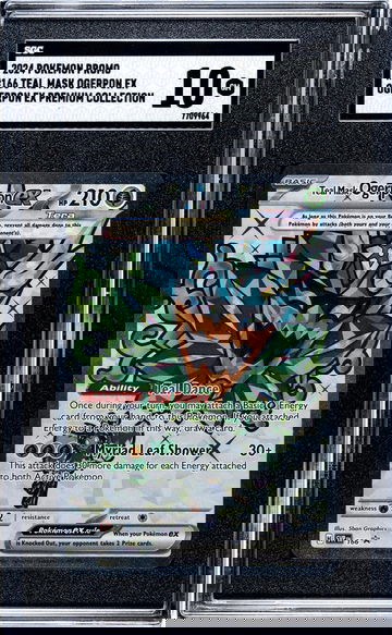 2024 Pokemon #166 Teal Mask Ogerpon EX Ogerpon EX Premium Collection SGC 10