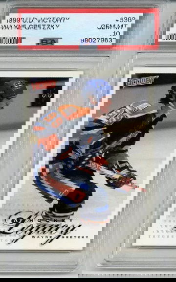 1999 UPPER DECK VICTORY #398 WAYNE GRETZKY CARD OILERS PSA 10 LOW POP