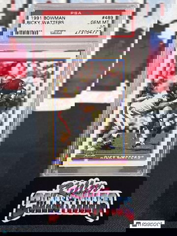 1991 Bowman Ricky Watters #489 Rookie PSA 10