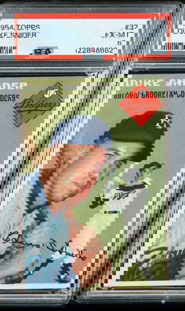 1954 Topps #32 Duke Snider PSA 6