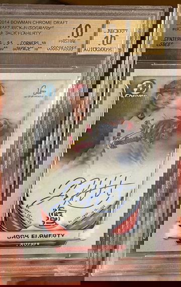 2014 Bowman Chrome Draft Jack Flaherty Auto Autograph RC Rookie BGS 10 Pristine 