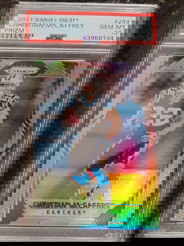 2017 Panini Prizm SILVER Christian McCaffrey PSA 10