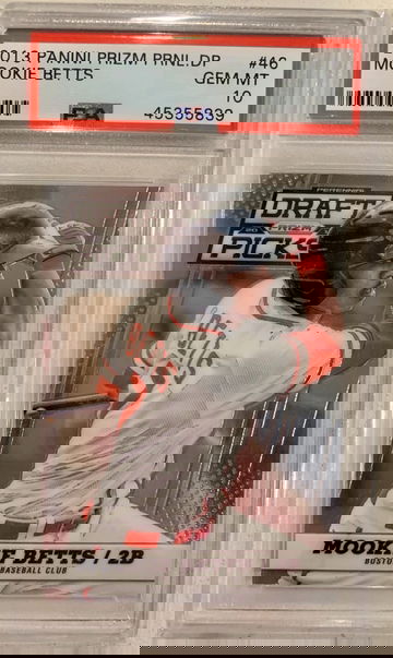 Mookie Betts 2013 Panini Prizm Perennial Draft Picks PSA 10