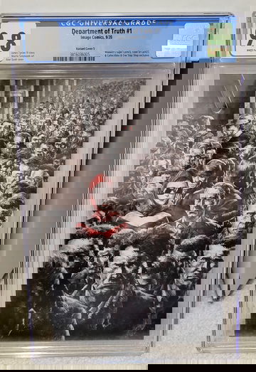 Department of Truth #1 Cover S (2020) CGC 9.8 - Quah Virgin Variant #/500 Image Comics Key