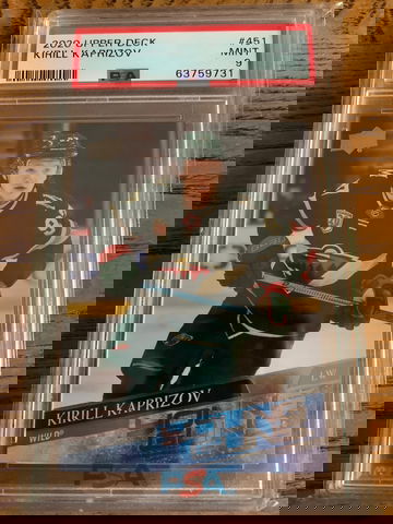 2020 Upper Deck Kirill Kaprizov Young Guns PSA 9