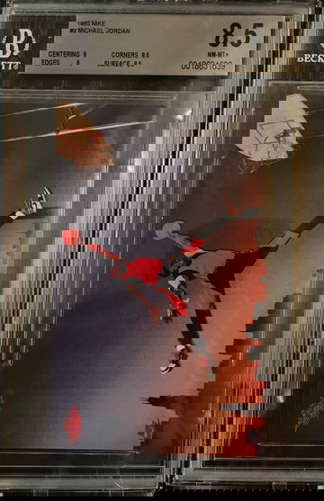 1985 Nike Promo #2 Michael Jordan Rookie RC HOF GOAT Bulls BGS 8.5 NM-MT+