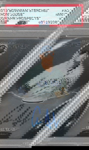 Aaron Judge 2013 Bowman Sterling auto PSA 9