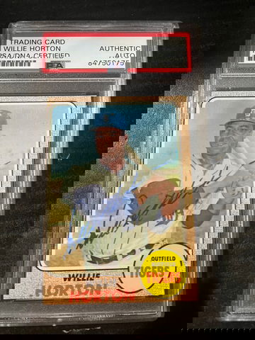 1968 Topps Willie Horton Auto PSA