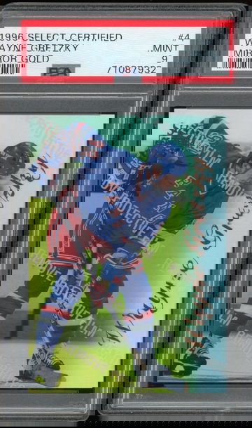  1996 Select Certified #4 WAYNE GRETZKY Mirror Gold w/ Peel PSA 9 MINT