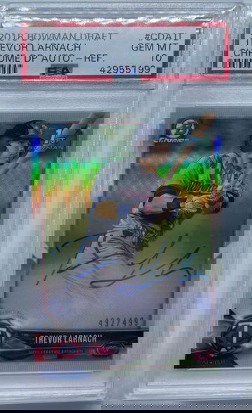 2018 Bowman Chrome Refractor Auto /499 Trevor Larnach PSA 10 Twins