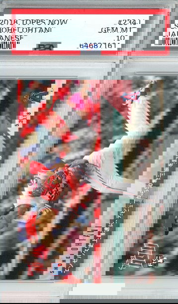 2018 TOPPS NOW SHOHEI OHTANI #234J JAPANESE ROOKIE PSA 10 GEM MT