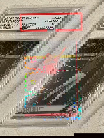 2019 Topps Chrome X-Fractor - Mike Trout - PSA 10