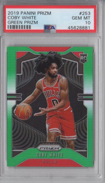 2019 Prizm Coby White Green PSA 10