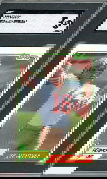 1981 TOPPS JOE MONTANA #216 ROOKIE RC SAN FRANCISCO 49ERS HOF SGC 3 VG