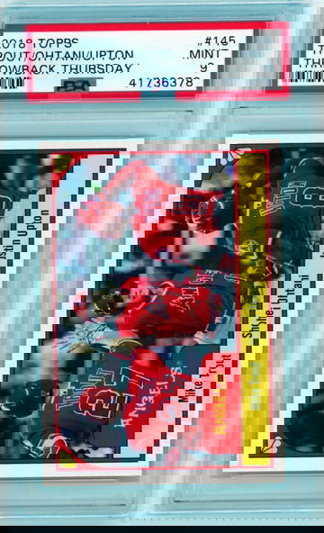 2018 Topps Throwback Thursday #145 Trout/Ohtani/Upton PSA 9 MINT!