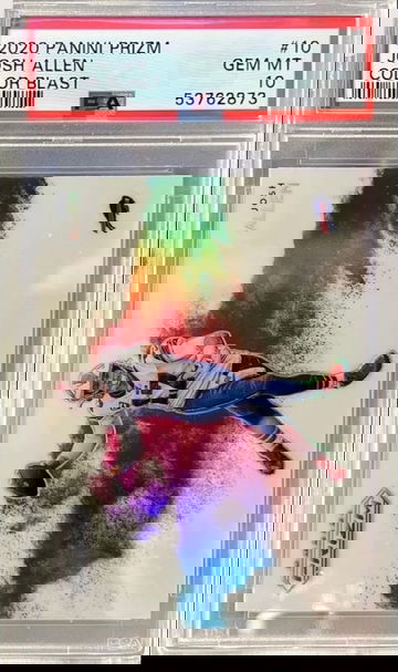 2020 Panini Prizm Josh Allen COLOR BLAST PSA GEM MT 10 LOW POP 🔥🔥 HIGH END! 🔥🔥