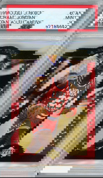 1996 COLLECTORS CHOICE MICHAEL JORDAN #CA5 JORDAN A CUT ABOVE PSA 9 MINT