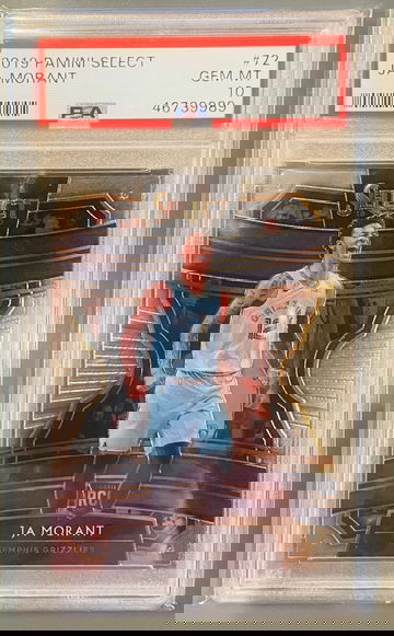 2019-20 Panini Select Basketball #72 Ja Morant Concourse Level Rookie PSA 10