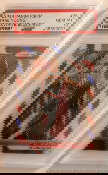 2018 Trae Young RWB Prizm PSA 10