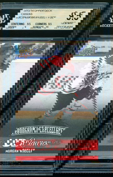 2013-14 Upper Deck Canvas #C256 Morgan Rielly POE BGS 9.5 Gem-Mint
