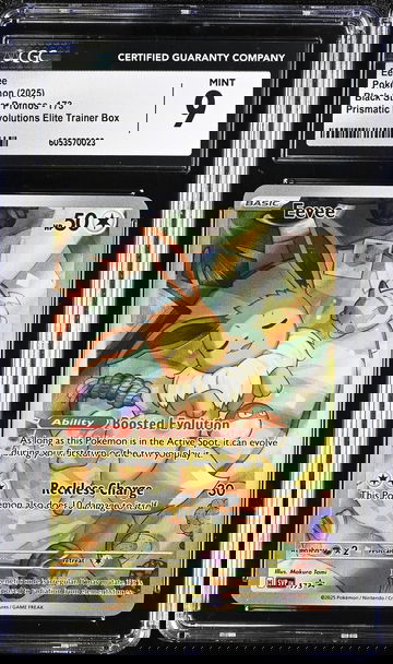 2025 Pokémon Scarlet & Violet Black Star Promo Eevee #SVP173 Holo CGC 9