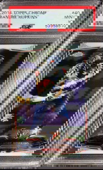 2014 Topps Chrome #40 DeAndre Hopkins PSA 9 Mint Houston Texans