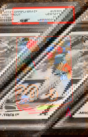 2013 topps update mike trout psa 10