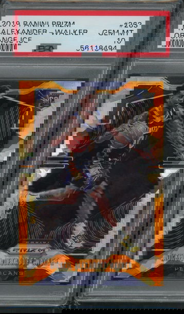 2019 Prizm Orange Ice Nickeil Alexander-Walker PSA 10 