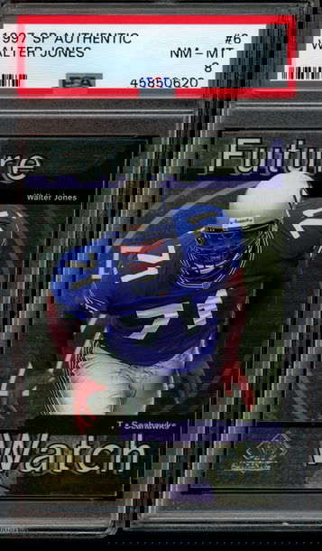 1997 SP Authentic #6 Walter Jones PSA 8 NM-MT