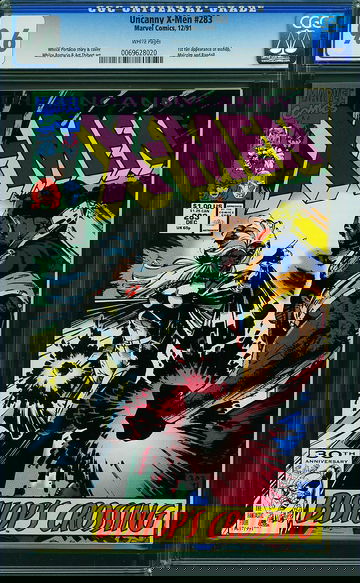 X-MEN #283, CGC 9.6 NM+ -- 1st full appearance of Bishop.