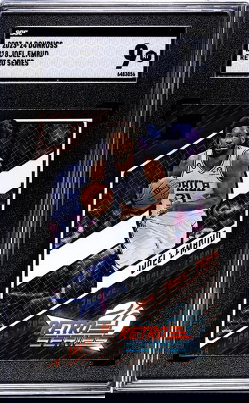 2023-24 Donruss #18 Joel Embiid Retro Series SGC 9