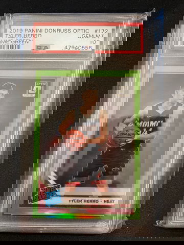 2019 Donruss Optic Tyler Herro Lime Green /149 PSA 10