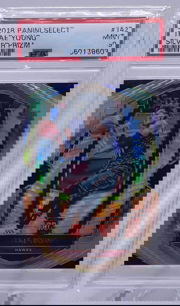 2018 Select Trae Young Silver Prizm RC Rookie PSA 9