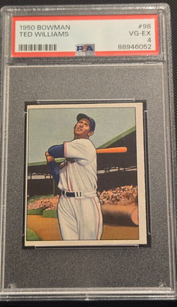 1950 bowman ted williams PSA  VG/EX