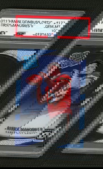 Patrick Mahomes II 2017 Donruss Optic PSA 10