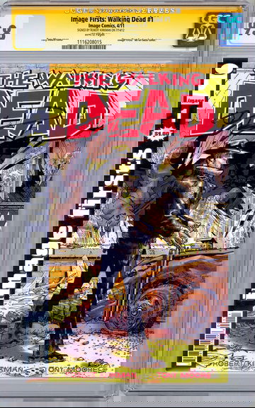 WALKING DEAD #1 CGC-SS 9.8 SIGNED ROBERT KIRKMAN IMAGE FIRSTS REPRINT SDCC 2012