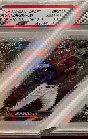 2018 Bowman Chrome Mojo Asia Refractor Jordan Groshans 