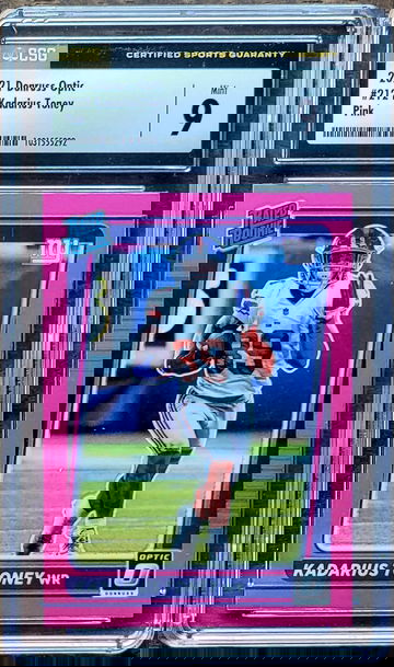 2021 KADARIUS TONEY Panini Donruss PINK Optic Rated Rookie CSG 9 POP 6 RC #212