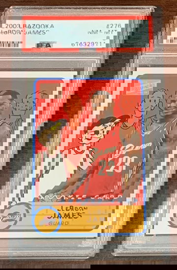 2003 Bazooka Lebron James PSA 8