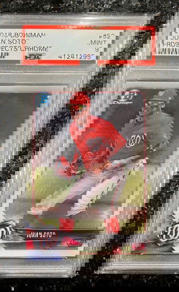 2018 Bowman Chrome Prospects Juan Soto PSA 9 #52 Mint Rookie RC! Nationals!🔥🔥