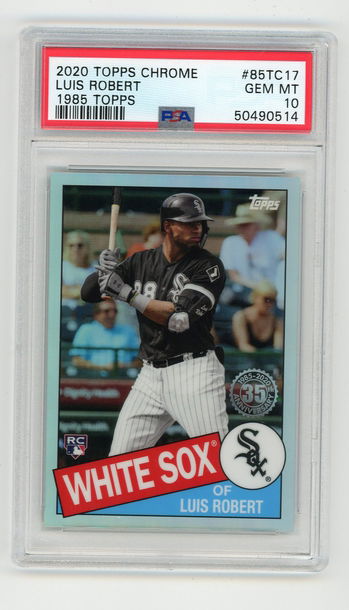 2020 TOPPS CHROME LUIS ROBERT 85TC17 PSA 10