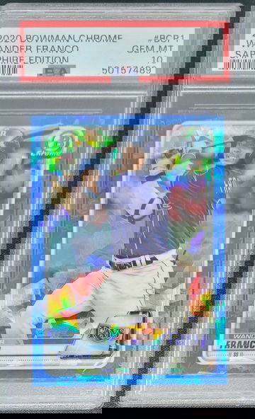 2020 Bowman Chrome Sapphire Wander Franco PSA 10