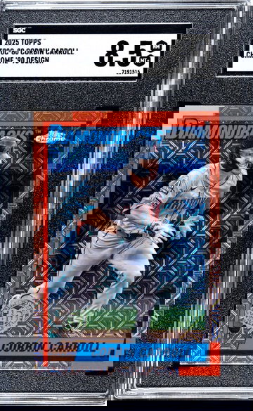 2025 Topps #T90C-80 Corbin Carroll Chrome '90 SGC 8.5