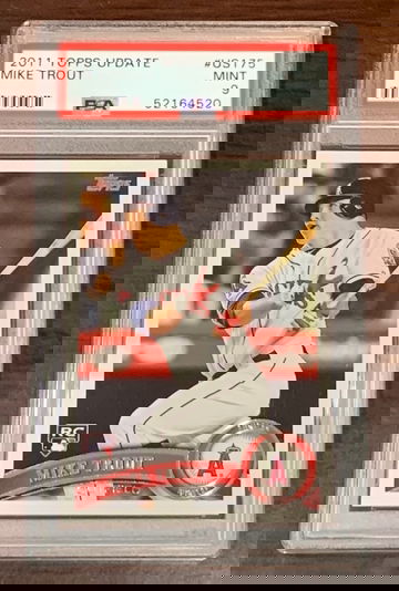 2011 Topps Update Mike Trout PSA 9