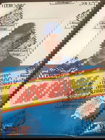 1989 Fleer Baseball Rack Box BBCE FASC