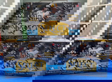 (3) 2020 Select Mega Boxes - Purple Inserts