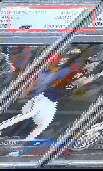 2018 Topps Chrome Update Juan Soto RC Rookie PSA 10 Gem Mint