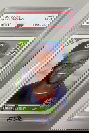 1990 Score Frank Thomas #663 Psa 9 Mint Chicago White Sox Rookie Card Rc