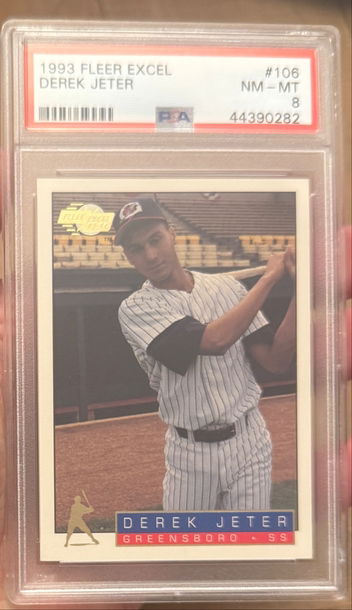 1993 Fleer Excel  Derek Jeter Rookie PSA 8
