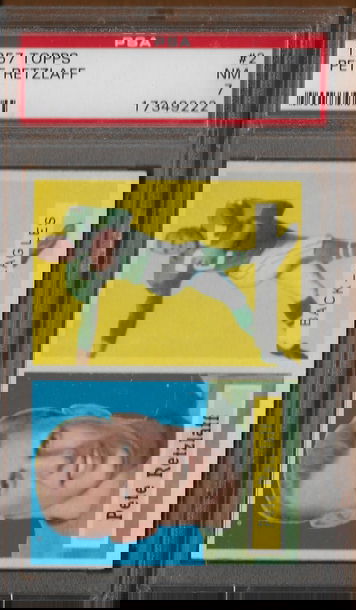 1957 Topps 2 Pete Retzlaff RC Rookie Card Philadelphia Eagles PSA 7 Near Mint NM